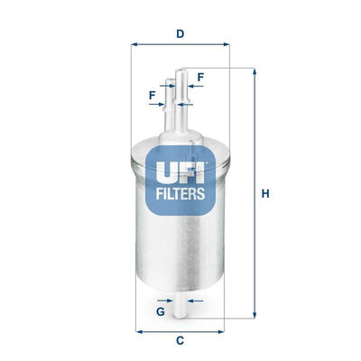 UFI Fuel Filter - Fuel Filter for Golf IV, Jetta 1.4-2.0 FSI — Fuel Delivery