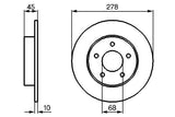 BOSCH Rear Brake Disc Set - Primera P12 2003-2010 — Brake Rotors & Drums