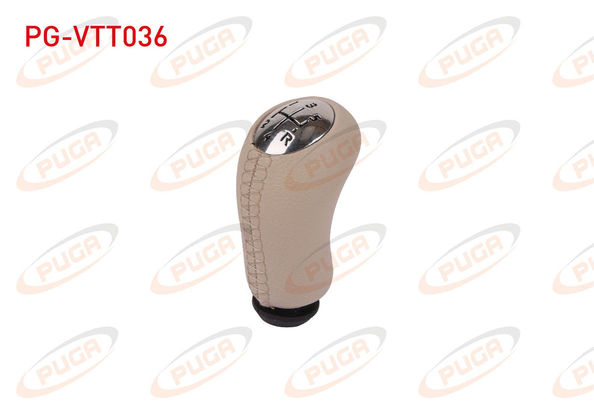 PUGA PG-VTT036 Gear Topuzu Derı Coated Dıkıslı Bej Clio III / Clio IV / Megane II / Megane III / Fluence / Laguna II / Logan / Sandero / Lodgy