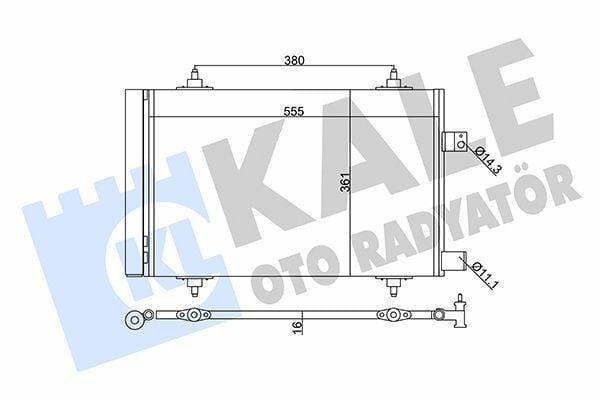 kale auto radiator front view, kale climate radiator technical specifications, kale radiator for p407 p508 c5 KALE Auto Radiator - Climate Radiator for P407 P508 C5 III 2008 | 2.0 HDI 16V KALE Auto Radiator - Climate Radiator for P407 P508 C5 auto-radiator, climate-radiator, kale, car-repair, p407, p508, c5-iii, car-parts, mechanics, ai-generated
