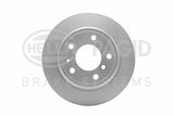 HELLA Pagid Rear Brake Discs 8DD355101-731 - Straight Type for BMW E34 — Brake Rotors & Drums