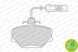 FERODO FDB524 Front Brake Pads - High-Quality Brake Components