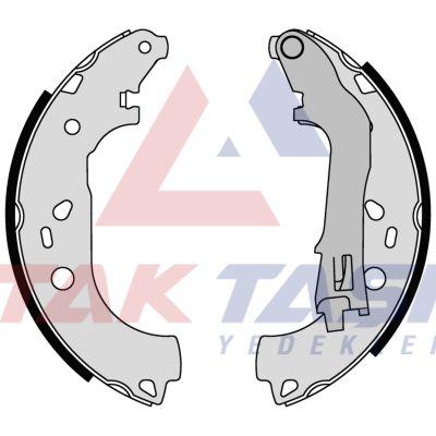 AP AP08590 Brake Shoe Rear Fiat Doblo (119,223) 1.3 Mjt with Lever 228X40 mm 2001-2010 / Doblo 1.6 — Brake Cables & Hardware
