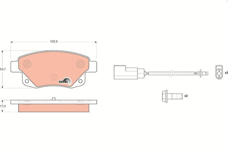 TRW GDB1725 Rear Brake Pads - Performance Braking for Transit Owners and Mechanics