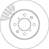 TRW DF4825 Disc Brake - Premium Ventilated Design for 04 Jazz City 1.2-1.4 — Brake Rotors & Drums