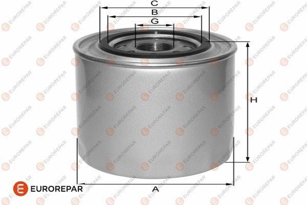 Eurorepar 1682289180 Psa / Erp Oil Filter Mitsubishi Pajero III 3.2 DI-D 2000-2007