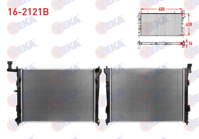Veka 16-2121B Su Radiator Brazing Hyundai i30 (Fd) 1.4i M-T 2007-2011