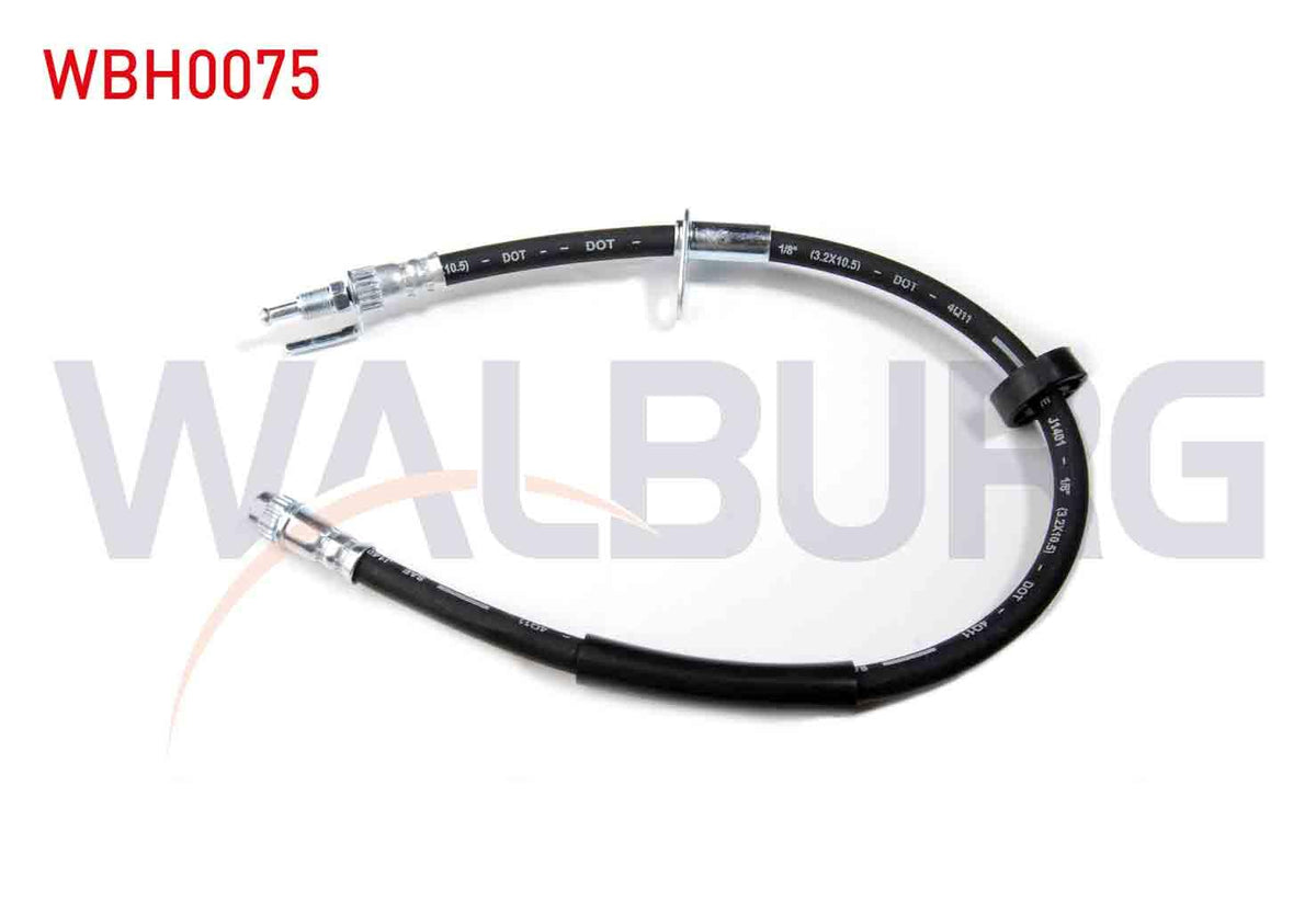 WALBURG WBH0075 Brake Hose Front Left-Right 480mm Peugeot 207 (Wa — Brake Hydraulics
