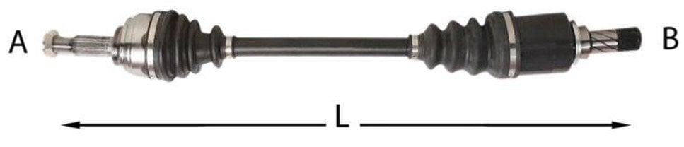 MGA Dacia Logan MCV 2013- 1.5 dCi Left Axle Komple — Axles, CV Joints & Boots