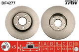 TRW DF4277 Front Brake Disc for Tourneo Connect 02-13 — Brake Rotors & Drums