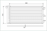 valeo 818005 klima radyatörü front view, valeo 818005 condenser dimensions, valeo 818005 installed in car VALEO 818005 Klima Radyatörü - Premium Condenser for 04-Panda | Aluminum Construction VALEO Klima Radyatörü 04-Panda - High-Quality Condenser valeo, klima-radyatörü, car-parts, automotive, air-conditioning, condenser, panda-04, car-maintenance, automotive-technicians, ai-generated