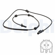 delphi wheel speed sensor for alfa romeo, active sensor technical specifications Delphi Wheel Speed Sensor - Compatible with Alfa Romeo 156 & 147 | 56.3 in Cable Length Delphi Wheel Speed Sensor - Alfa Romeo Applications delphi, wheel-speed-sensor, alfa-romeo, car-parts, mechanics, vehicle-sensors, car-enthusiasts, automotive-repair, maintenance, ai-generated