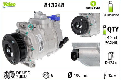 Valeo 813248 Compressor Volkswagen Transporter