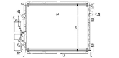 MGA 82232 A/C Condenser Cooling Module (Dacia: Logan 1.4-1.6 / Clio II 1.2-1.4-1.6 / Kangoo 1.2-1. — Condensers & Evaporators