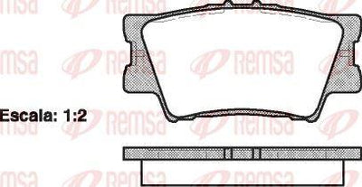 REMSA 1231.00 Brake Pad Camry _Xv3_ 11 01 — Brake Pads