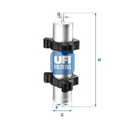 ufi 31.824.00 fuel filter, premium fuel filter for e46 series, technical specifications of ufi fuel filter UFI Fuel Filter 31.824.00 - High Performance for E46 Series | 274 mm Height UFI Fuel Filter 31.824.00 | Premium Quality fuel-filter, ufi, car-owners, mechanics, bmw-e46, premium-quality, automotive-parts, replacement-parts, high-performance, ai-generated