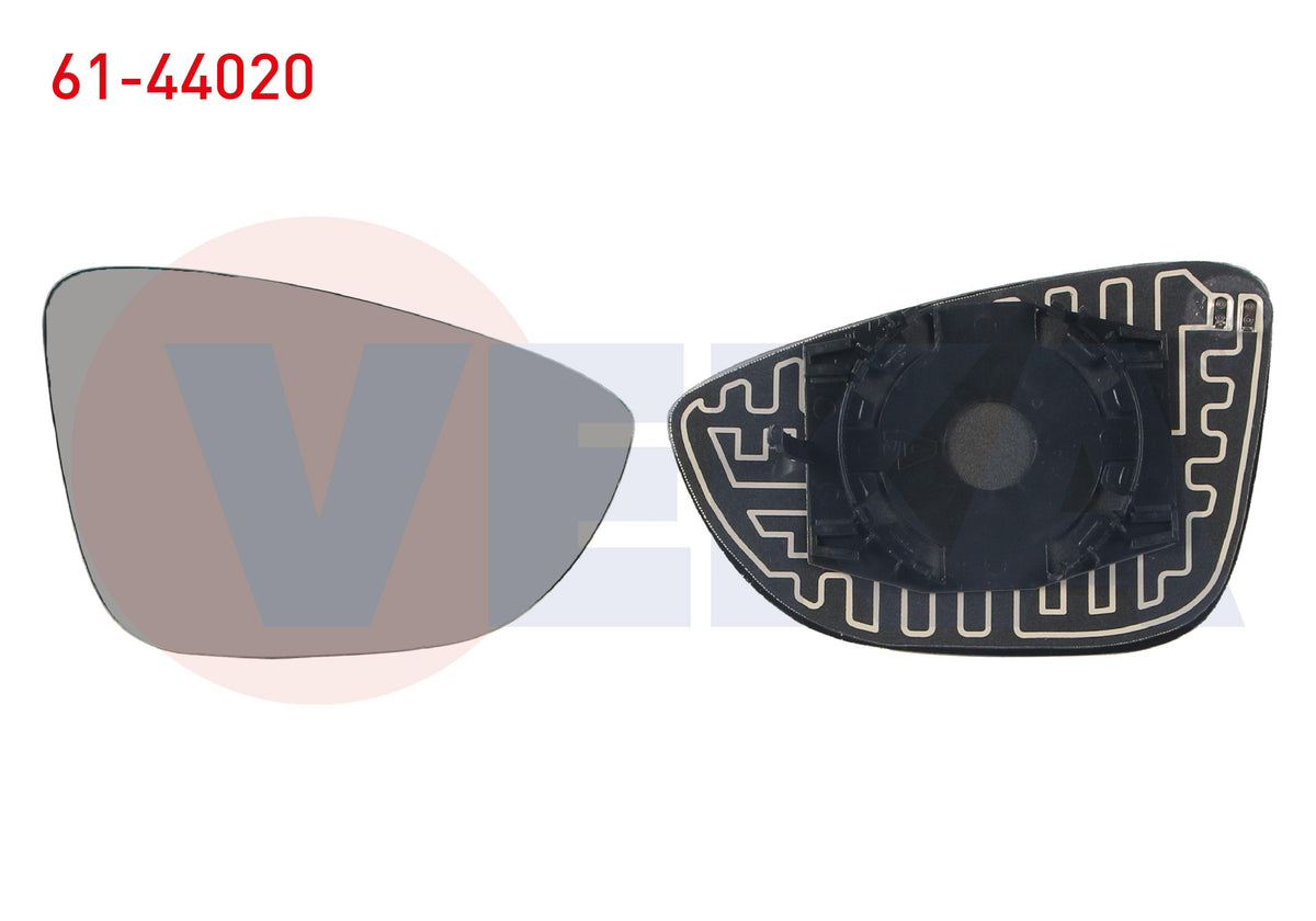 Veka 61-44020 Mirror Glass Right Heated VW Jetta IV 2011 — Mirrors