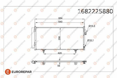 Eurorepar 1682225880 Radiator 97-00 — Radiators & Fans