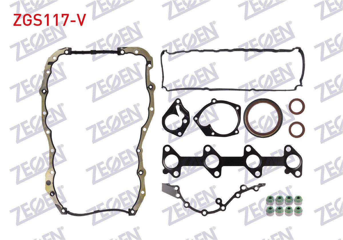 Zegen ZGS117-V Motor Set Gasket (Skc None) Fluence / Clio / Megane 1.5 dCi (Viton with Seal) — Gaskets & Seals