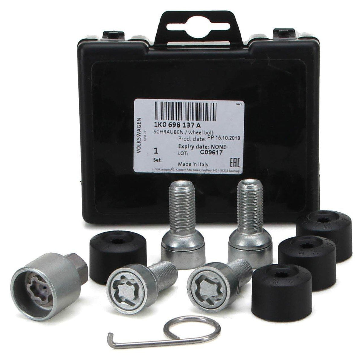 Audi Locking Wheel Nut Set - Compatible with Audi Vehicles — Wheels & Wheel Trim