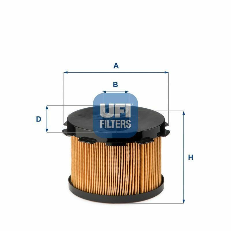 UFI Fuel Filter 26.688.00 - Compatible with Partner, Berlingo — Fuel Delivery