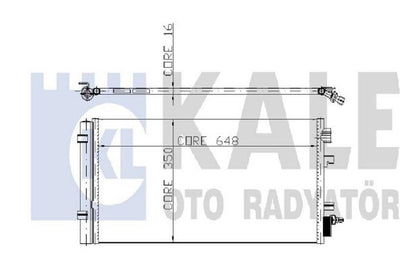 Kale 050ABC060 A/C Condenser Renault Fluence/Megane III/Scenic III/Grand Scenic III 1.2-2.0 08- — Condensers & Evaporators