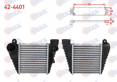 Veka 42-4401 Turbo Radiator (Intercooler) Volkswagen Golf IV (1J1) 1.8 T 1997-2005 — Radiators & Fans