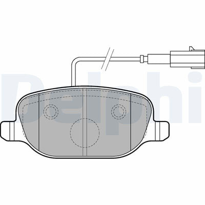 Delphi LP2223 Brake Pad Rear Giulietta (940) 1.8 TBi 10 — Brake Pads