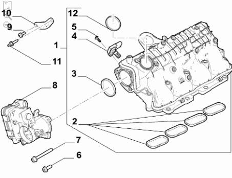 OPAR 46341064 Intake Manifold Gasket Fiat Egea/Doblo/Fiorino 1.3 MJT Euro6 — Gaskets & Seals
