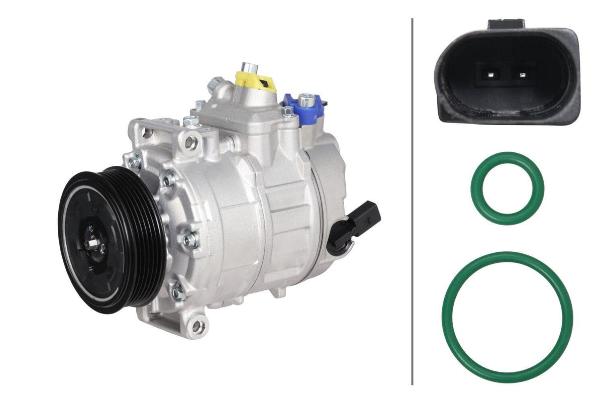 Hella 8FK366202-711 A/C Compressor Transporter T5 2.0 TDI 11 > Amarok 2.0 TDI 10 >