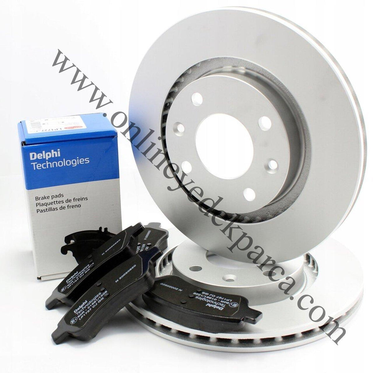 Delphi Peugeot 208 Front Brake Disc and Pad Set - OEM Quality for 2012-2020 Models — Brake Pads