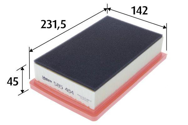 Valeo 585484 Air Filter (Fiat 500L) — Air & Cabin Filters