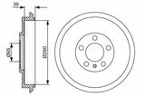 BOSCH Brake Shoe Kit - 2 Pcs for Polo 2010-2015, Octavia 1997-2011, Roomster 2006-2015 — Brake Cables & Hardware