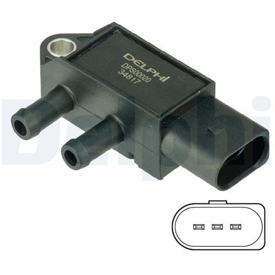 Delphi Exhaust Pressure Sensor DPS00020 - Fit for Golf VII, A3 and 2 more models — Vehicle Sensors & Switches