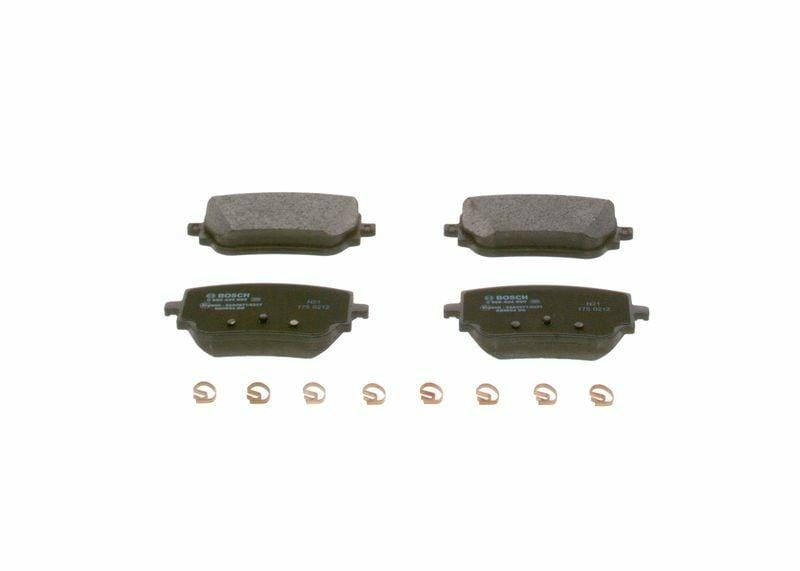 bosch 0986424890 rear brake pad set, low-metallic brake pads for CLA W177, technical specifications for bosch brake pads BOSCH Rear Brake Pad Set - Low-Metallic Material for CLA (W177) | 17.2mm Thickness BOSCH 0986424890 Rear Brake Pad Set bosch, rear-brake-pads, automotive, car-parts, brake-pads, mechanics, car-owners, low-metallic, braking-system, ai-generated