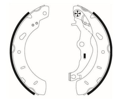 MGA 54247 FORD Puma 2020+ Rear Brake Shoe Set Transit Courier, Focus III and 2 more models — Brake Cables & Hardware