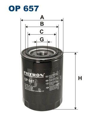 Filtron OP657 Oil Filter Porsche 911 Carrera M 64.01 3,6 89- — Oil Filters