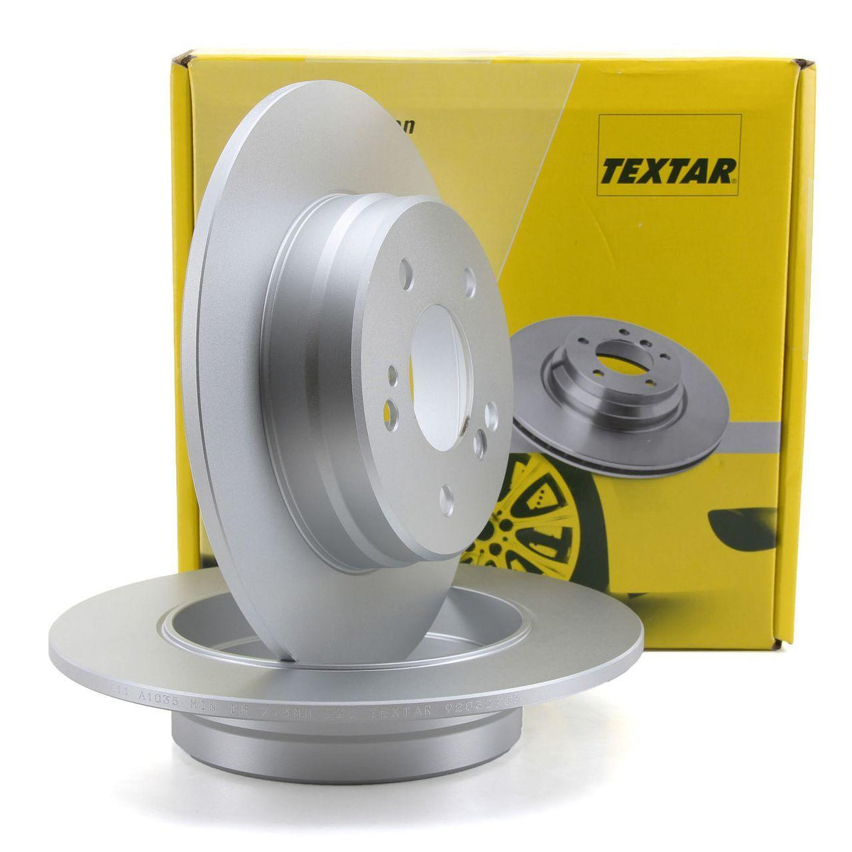 Textar 92032703 Rear Brake Disc Kit - Compatible with Mercedes W210 E200 and E230 — Brake Rotors & Drums