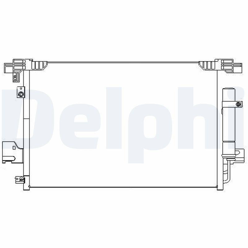 Delphi TSP0225648 A/C Condenser *Fr* Peugeot 4007 (07->) 4008 (12->) Citroen C4 AirCross (12->) Mi — Condensers & Evaporators