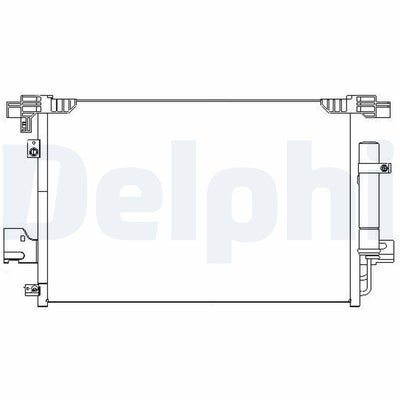 Delphi TSP0225648 A/C Condenser *Fr* Peugeot 4007 (07->) 4008 (12->) Citroen C4 AirCross (12->) Mi — Condensers & Evaporators