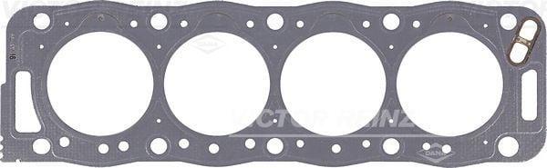 victor-reinz-cylinder-head-gasket-1-44mm-3-notches, detailed-view-of-victor-reinz-gasket, peugeot-partner-compatible-gasket Victor Reinz Cylinder Head Gasket - 1.44mm Thick with 3 Notches | For Peugeot Partner 1.9D Victor Reinz Cylinder Head Gasket 1.44mm | Peugeot Partner victor-reinz, cylinder-head-gasket, peugeot-partner, automotive-parts, engine-repair, mechanics-tools, car-owners, gasket-installation, engine-performance, ai-generated