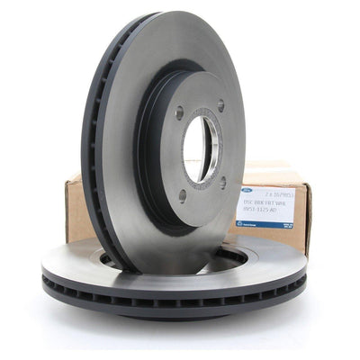 Ford 8V511125AD Focus Brake Disc Set (2 Pieces) Compatible with Ford Focus — Brake Rotors & Drums
