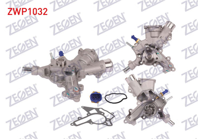 Zegen ZWP1032 Water Pump Opel Corsa C 1.4 2000-2006 / Agila A 1.0 12V 2000-2007 / Astra G 1.4 16V 1 — Water Pump & Thermostat