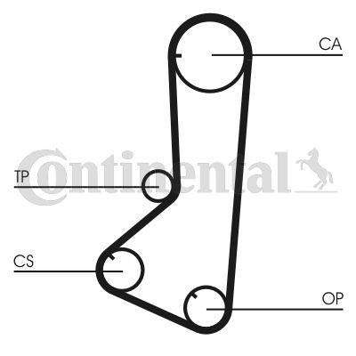 Continental CT801 Timing Belt - Hyundai & Mitsubishi — Belts
