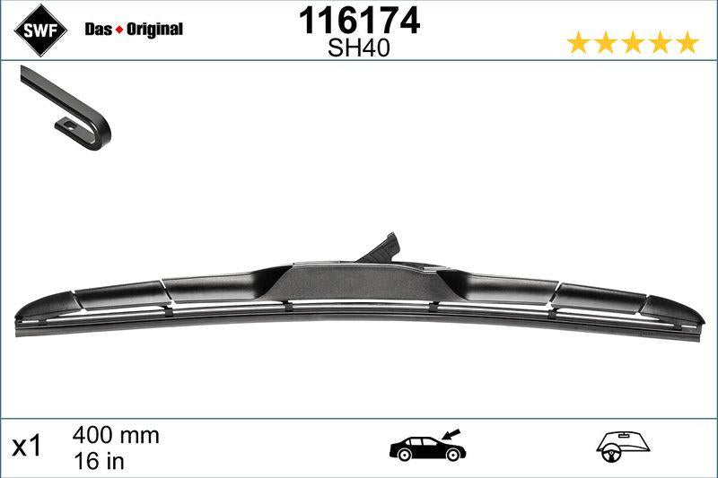 Valeo 116174 Swf Hıbrıd (X1) (400 mm) Honda Jazz , Grand Sant