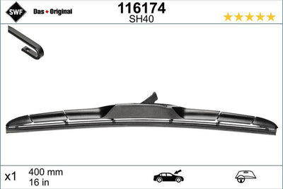 Valeo 116174 Swf Hıbrıd (X1) (400 mm) Honda Jazz , Grand Sant