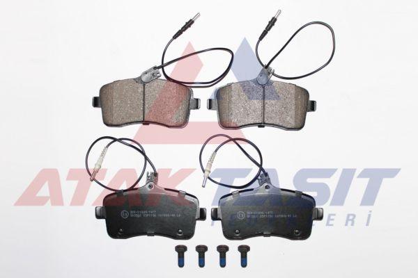 AP 05P1196 Brake Pad Front with Connector Peugeot 407 (6D) 1.6 HDi 110 Hp 2004-2011 / Peugeot 407 (6D) 1.8i 110 — Brake Pads