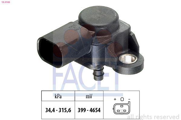 Facet 103165 Intake Manifold (Map) Pressure Sensor W169 / 204 / 211 / 245-C220 CDI C200 CDI CLS 320 CDI Sprinter 02->