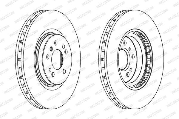 ferodo ddf1533c-1 brake disc front view, ferodo ddf1533c-1 specifications side view FERODO DDF1533C-1 Brake Discs - Premium Performance for 4-Matic W166 2015-2019, C292 2015-2019, W251 2006-2012 | 12.02 lb FERODO DDF1533C-1 Brake Discs for 4-Matic Vehicles ferodo, brake-discs, car-parts, automotive, 4-matic, vehicle-safety, premium-performance, mechanics, car-owners, ai-generated