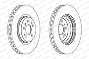 ferodo ddf1533c-1 brake disc front view, ferodo ddf1533c-1 specifications side view FERODO DDF1533C-1 Brake Discs - Premium Performance for 4-Matic W166 2015-2019, C292 2015-2019, W251 2006-2012 | 12.02 lb FERODO DDF1533C-1 Brake Discs for 4-Matic Vehicles ferodo, brake-discs, car-parts, automotive, 4-matic, vehicle-safety, premium-performance, mechanics, car-owners, ai-generated